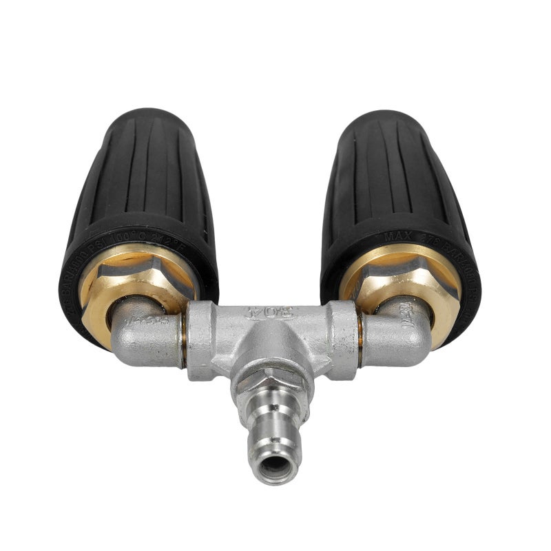 Turbo Nozzle Pressure Washer: 4000 PSI 1/4" Quick Connect, Dual Rotating Nozzles, Durable Corrosion-resistant - High Performance Turbo Nozzle for Home Outdoor Vehicle Surface Cleaning - Image 5