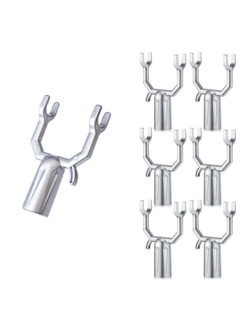 SYOSI Tree Support Branch, 6 Pcs Silver Tree Brace Branch, Crutch Tree Straightening Kit for Propping Up Vineyards Gardens Orchards, Prevent Them from Breaking 6 Pcs Metal  - Image 1