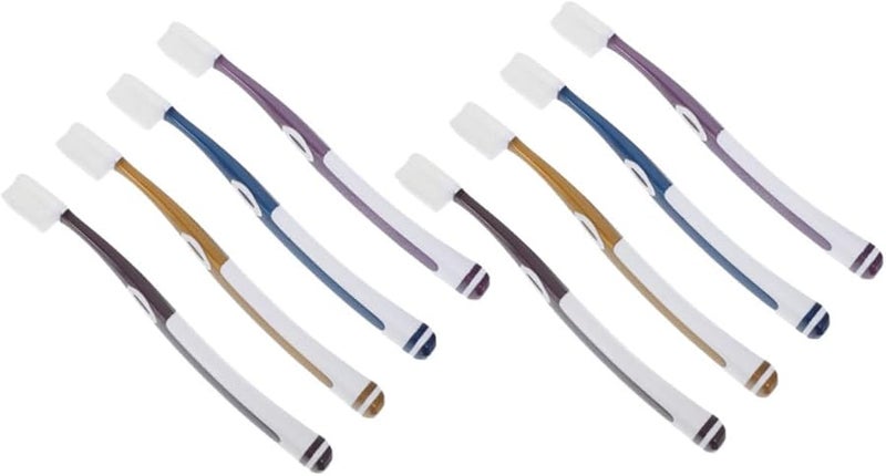 8 Pcs Gentle Gums Toothbrush Set for Sensitive Mouths with 4 Replacement Heads Travel Friendly - Image 1