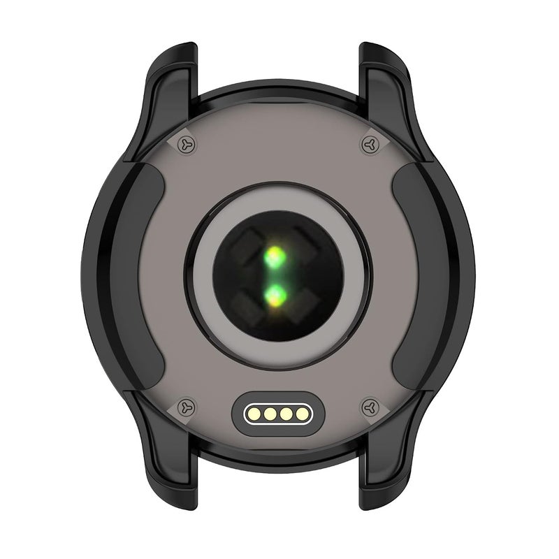 جراب ساعة متوافق مع ساعة Garmin Venu 2 Plus مقاس 43 مم، بدون واقي شاشة، متوافق مع ملحقات ساعة Garmin Venu 2 Plus، 3 قطع باللون الأسود - Image 4