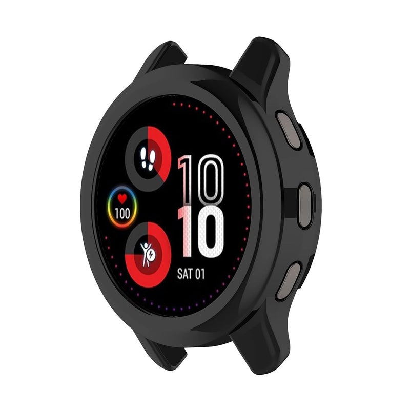 جراب ساعة متوافق مع ساعة Garmin Venu 2 Plus مقاس 43 مم، بدون واقي شاشة، متوافق مع ملحقات ساعة Garmin Venu 2 Plus، 3 قطع باللون الأسود - Image 5