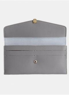 Women's leather wallet with multiple pockets and an oval lock, grey*light grey - pzsku/Z8CFAB615601ACA2F8346Z/45/_/1737461945/94930aa0-0b4d-410f-859b-ef515c50870e