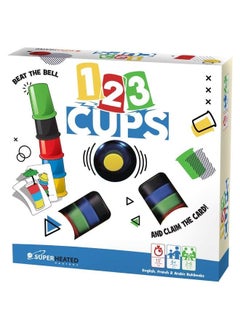 SuperHeated Neurons Speed Cups: 123 Cups | 2 6 Players | Official Version | English and Arabic Language | Ages 6+ | Board Game | Original Made In China