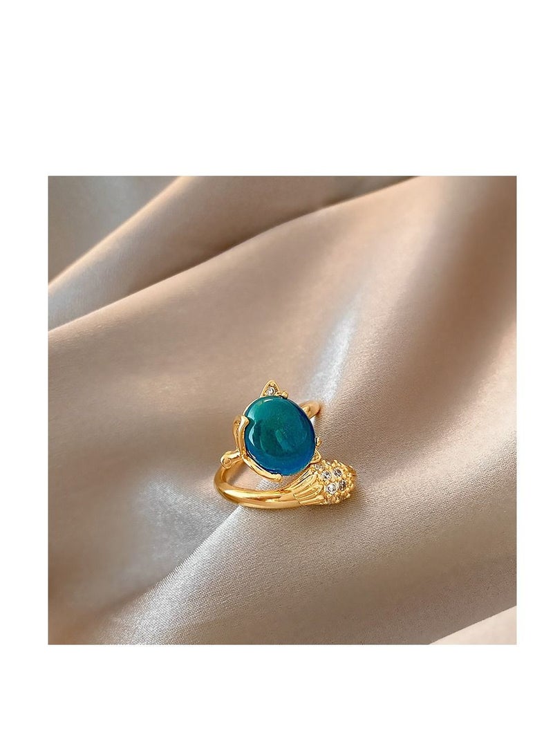 European and American Ins style open ring