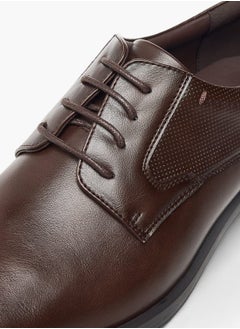 LBL by Shoexpress Mens Textured Derby Shoes With Lace-Up Closure  - Image 4