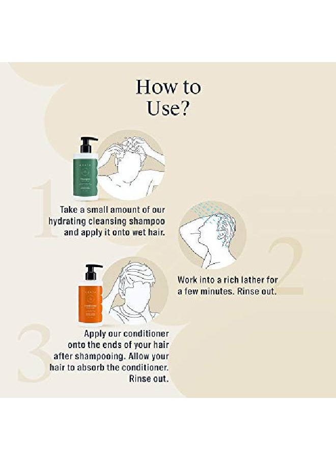 Arata Zero Chemicals - Arata Natural Damage Repair Duo For Women Men With Hydrating Shampoo Conditioner || Allnatural N Crueltyfree || Nontoxic Plantbased Daily Damage Repair (Shampoo + Conditioner) - Image 1
