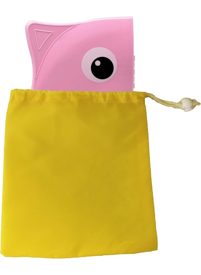 Pokanic (Pink) - Designed Toilet Potty Training Seat Cover, Travel Toilet Seat, Folding Non-Slip Silicone Pads, Trip Portable Reusable Kids Toddlers Boys Girls, Carrying Bag (Pink) - Image 2