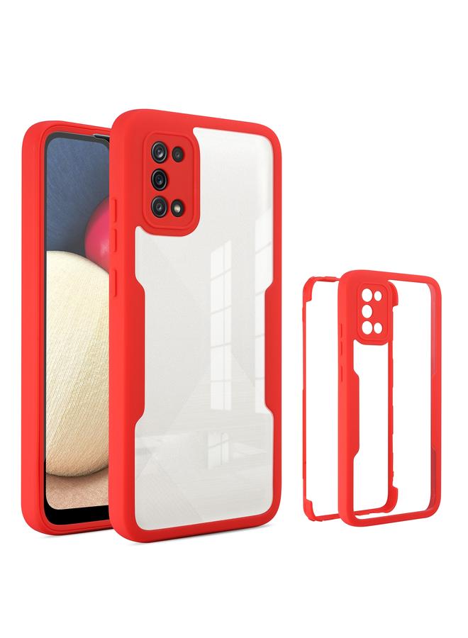اس-توب جراب لهاتف Samsung Galaxy A02s مصنوع من الأكريليك + TPU بتغطية كاملة 360 درجة - Image 1