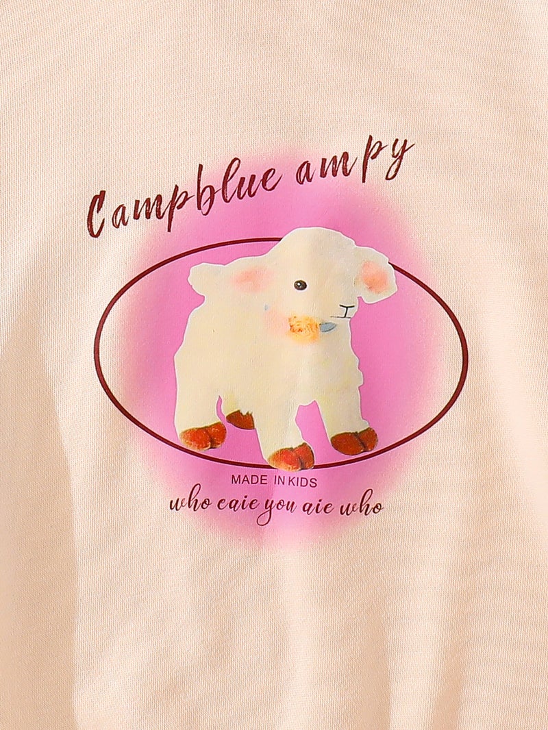 Girls Sweatshirt Spring Cartoon Pattern Color Matching Long-Sleeved Hooded Children'S Hoodie Foshan Casual Children'S Clothing - Image 5