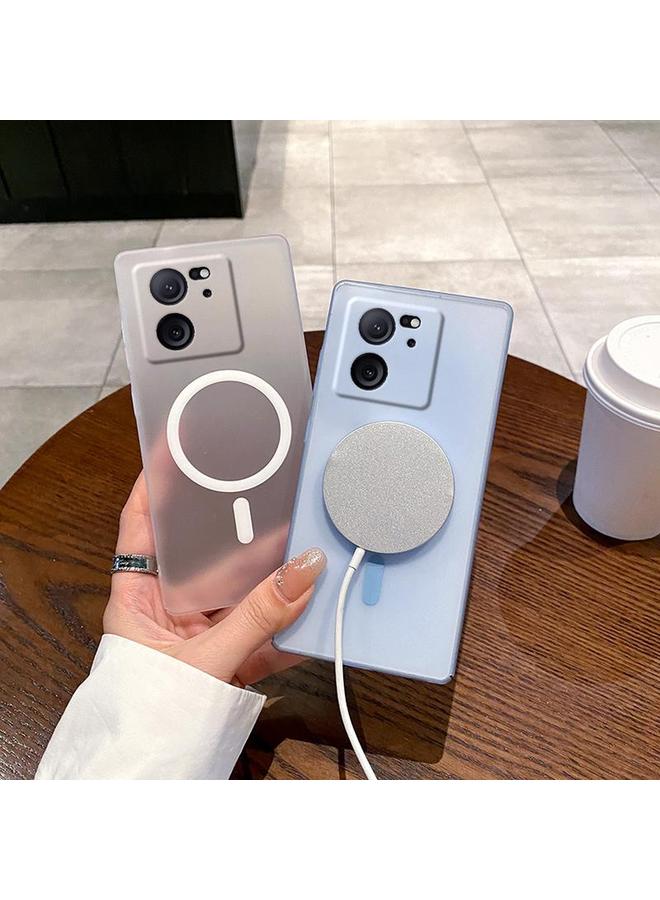 اس-توب جراب لهاتف Redmi K60 Ultra Fine Hole Ice Fog MagSafe PC Phone - Image 4