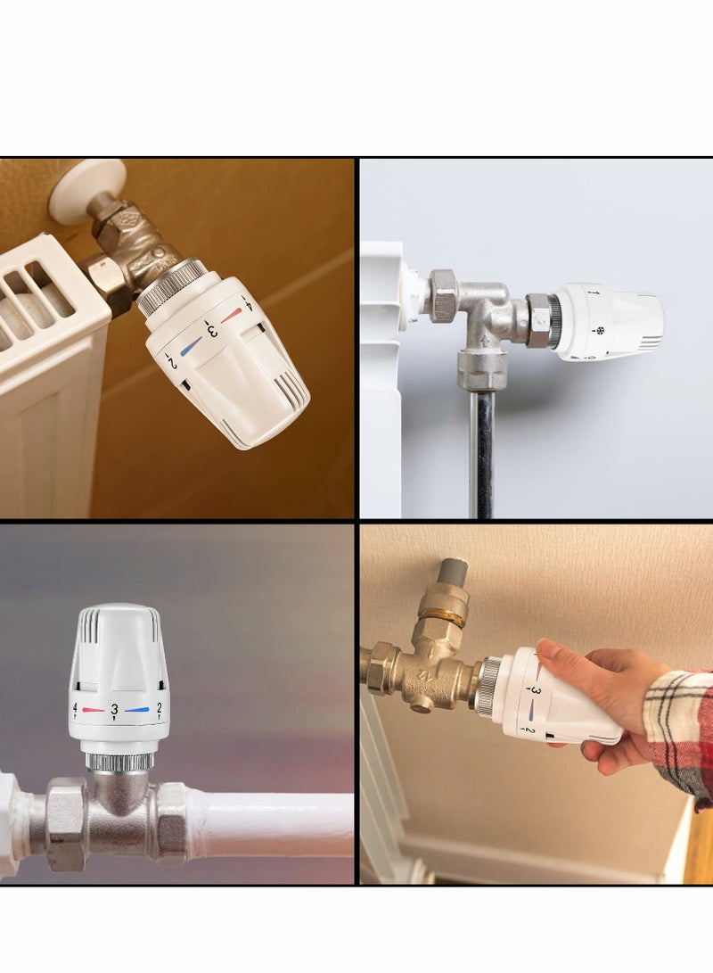 Thermostatic Radiator Valve, 2 Pcs TRV M30x1.5 Smart Head, Valve Heating System Temperature Control Heads for Home Office - Image 3