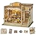 fifijoy DIY Miniature Dollhouse Kit Jewelry Shop DIY Miniature House Kit for Adults and Teens 3D Wooden Puzzle Tiny House Model with LED Light Unique Gift for Family Friends Vitrines Tale - Image 2