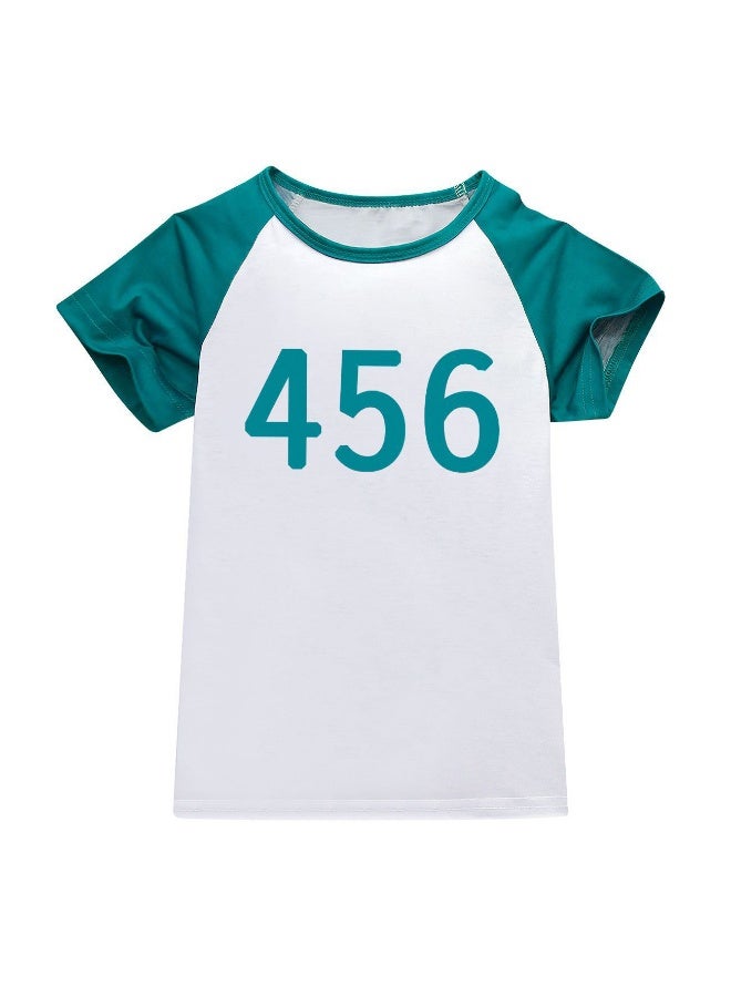 Squid Game Cosplay Costume 456 Tracksuit Jacket T-shirt Pants Suit Kids Sweatshirt Hallowee - Image 4