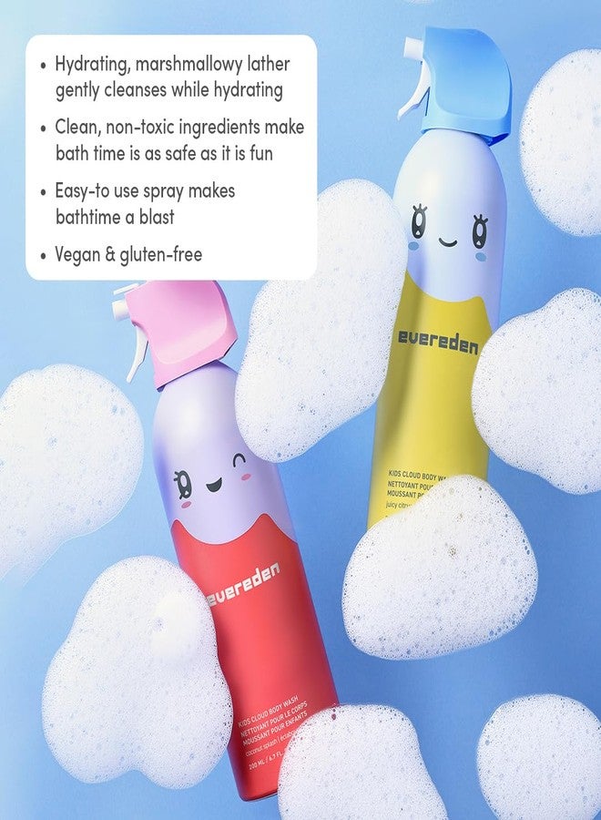 Evereden Kids Cloud Foam Body Wash, Dermatologist-Tested, Juicy Citrus - Image 3