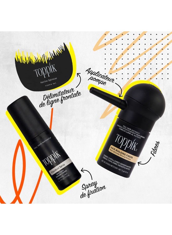 Toppik Toppik Hair Building Fibers, Black, 27.5g | Fill In Fine or Thinning Hair | Instantly Thicker, Fuller Looking Hair | 9 Shades for Men & Women - Image 5