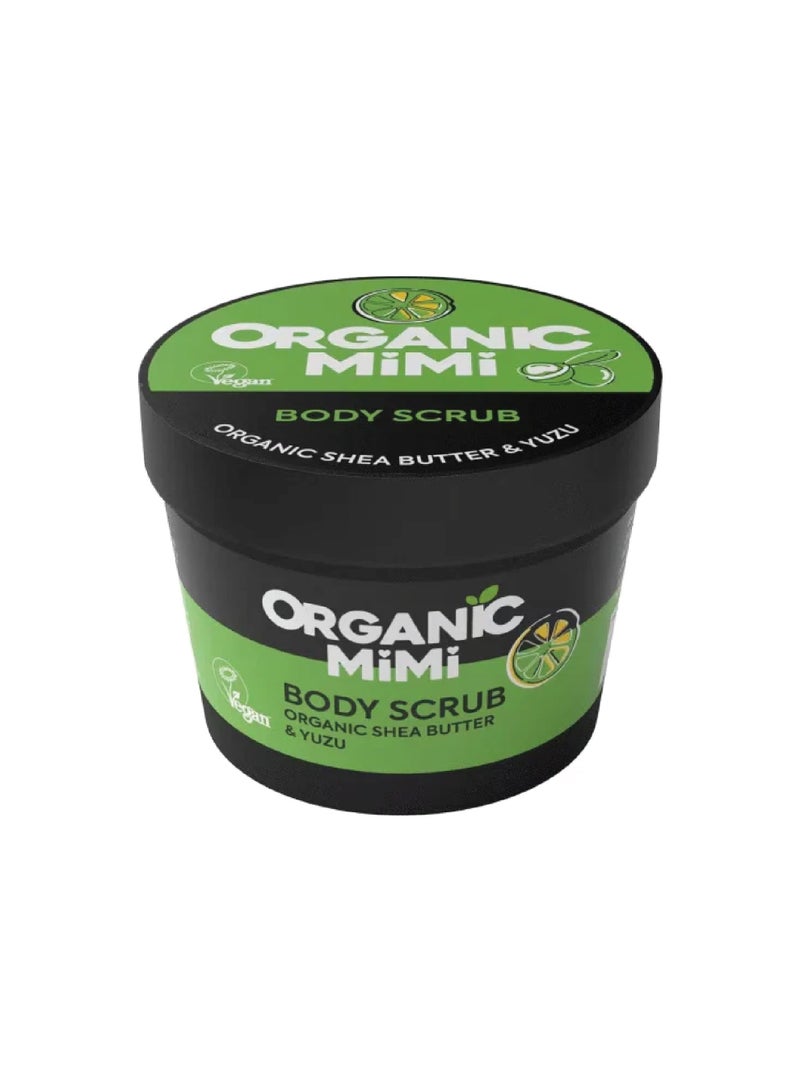 Organic Mimi Shea & Yuzu Body Scrub 120g - Image 1