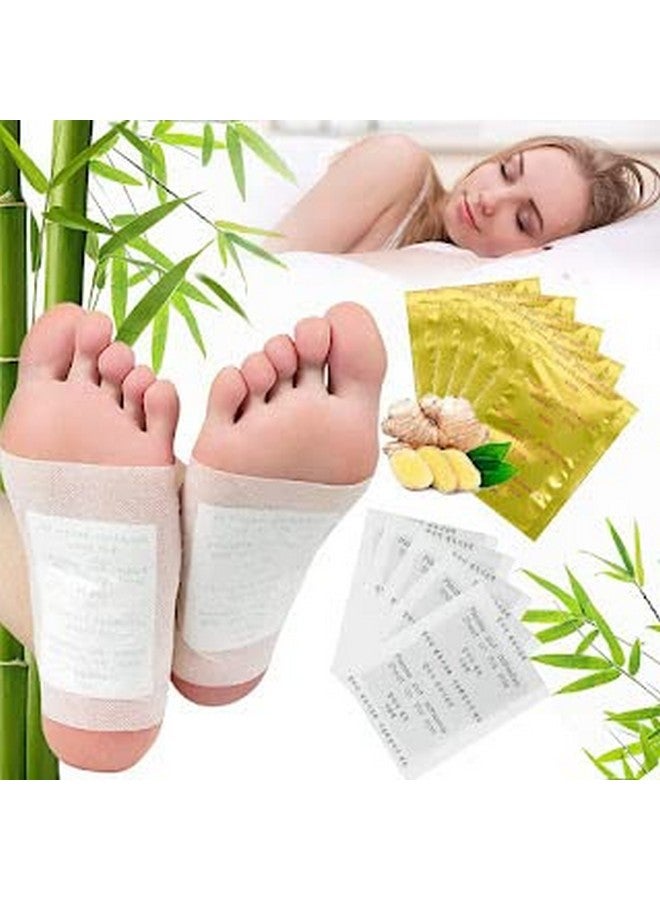 HOMETIC Kinoki Adhesive Body and Foot Patch to Detox | Organic Natural ingredients in this foot pads Kit | Cleansing Detox Foot Pads Toxins Stress - Image 1