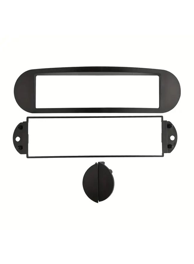 Black Single Din Dash Mounting Kit Radio CD Panel Trim for Classic Car - Image 3
