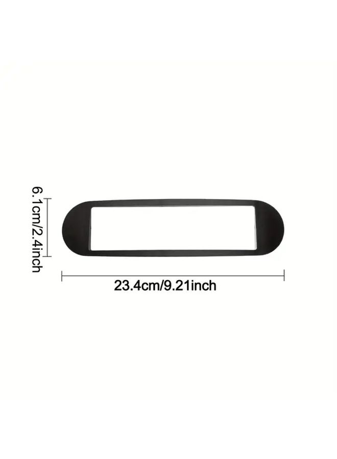 Black Single Din Dash Mounting Kit Radio CD Panel Trim for Classic Car - Image 2