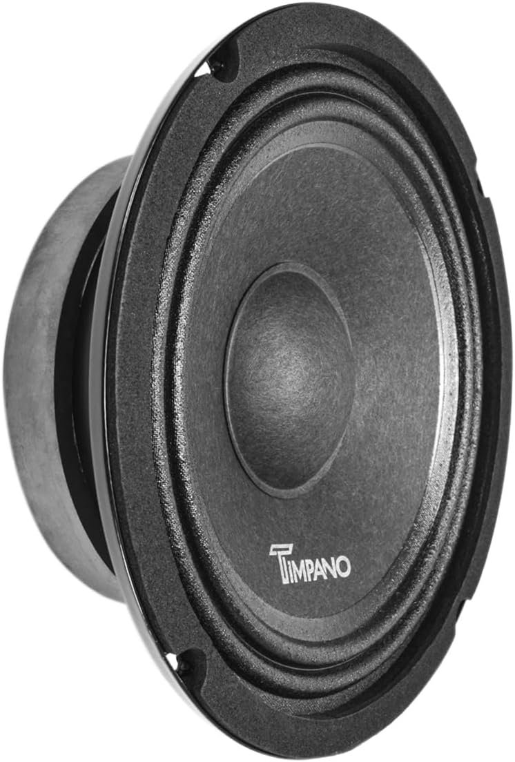 Timpano 6.5 Inch Shallow Car Speaker 600 Watts TPT-MB6-4 Slim Shallow Profile 4 Ohm - Image 1