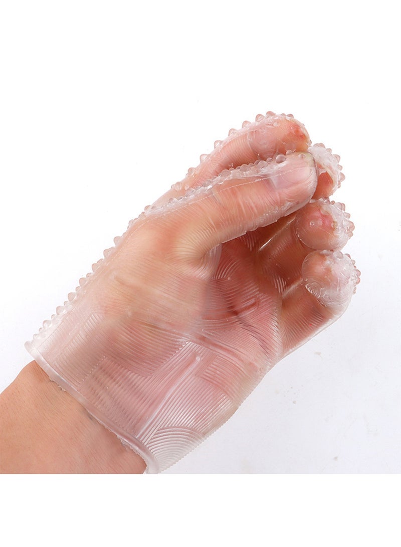1 Pcs Safe Flexible Transparent Gel Gloves Covers Fingertip Sleeves Guards for Cracked Skin - Image 4