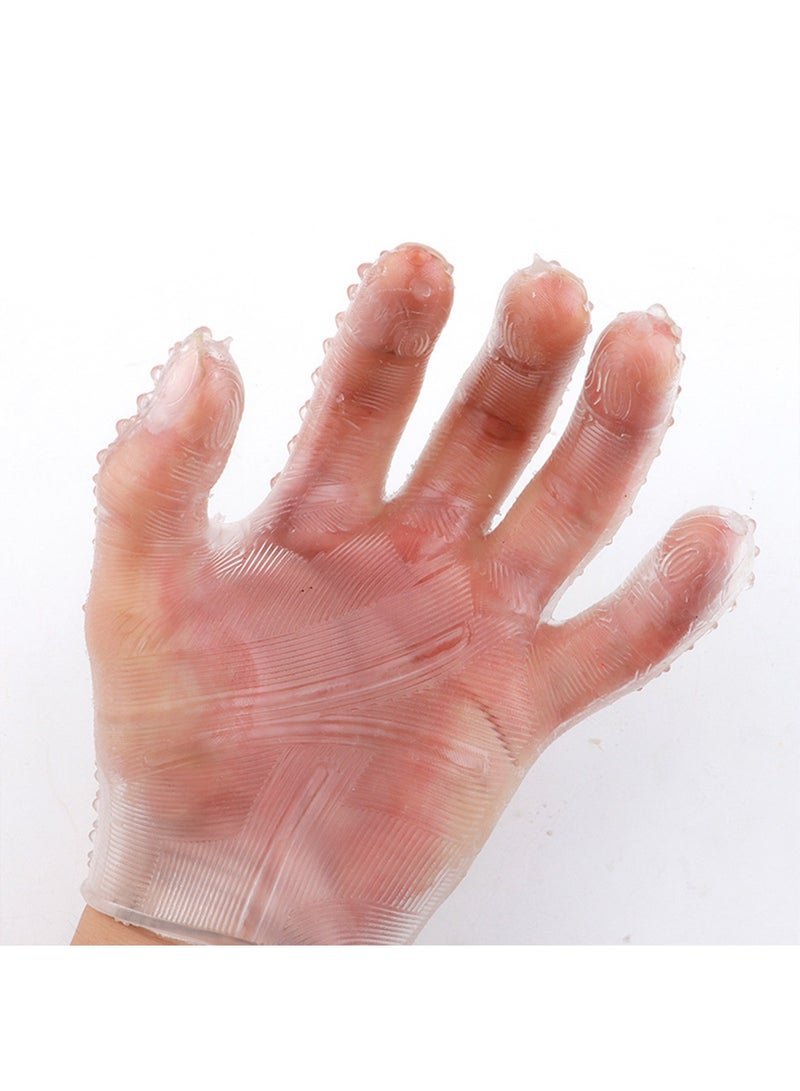 1 Pcs Safe Flexible Transparent Gel Gloves Covers Fingertip Sleeves Guards for Cracked Skin - Image 2