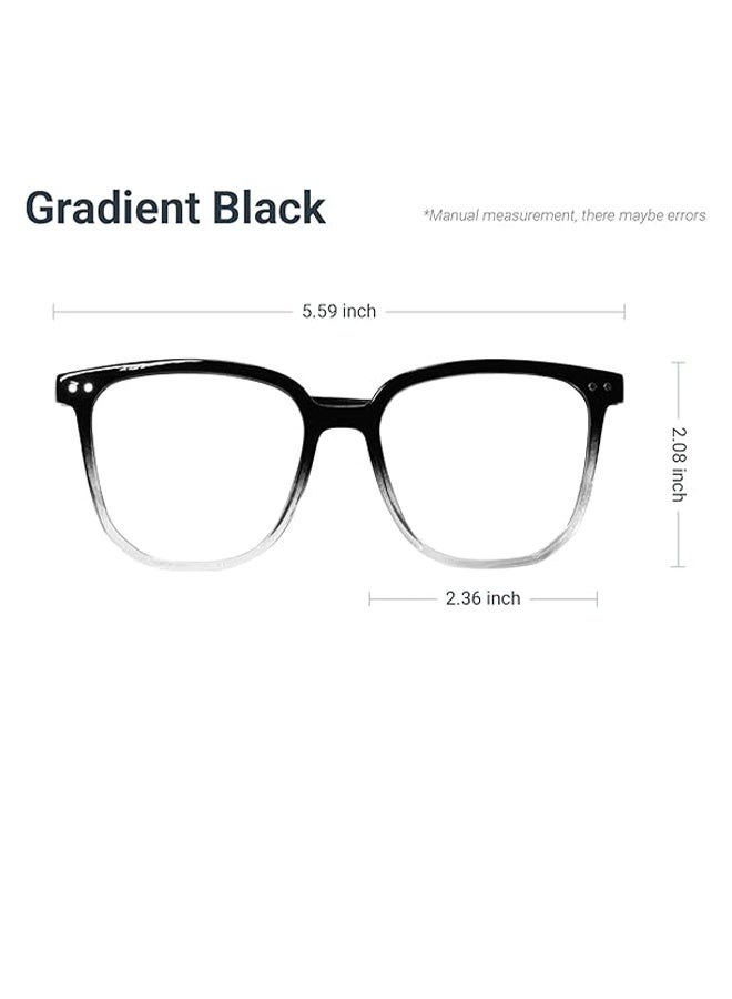 YJ Men's and Women's Photochromic Anti-Blue Light Glasses, Clear Gaming Glasses, Clear Classic, Ultra-Lightweight, Anti-Eye Fatigue for TV, PC, and Laptop, 1 piece - Image 2