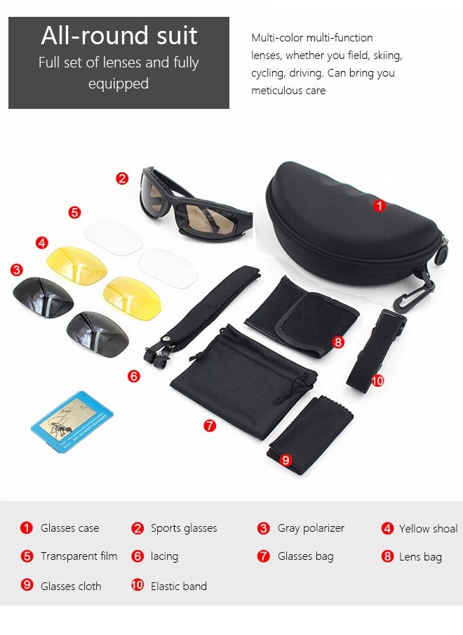 Momozone - Outdoor riding glasses protective motorcycle goggles set - Image 1