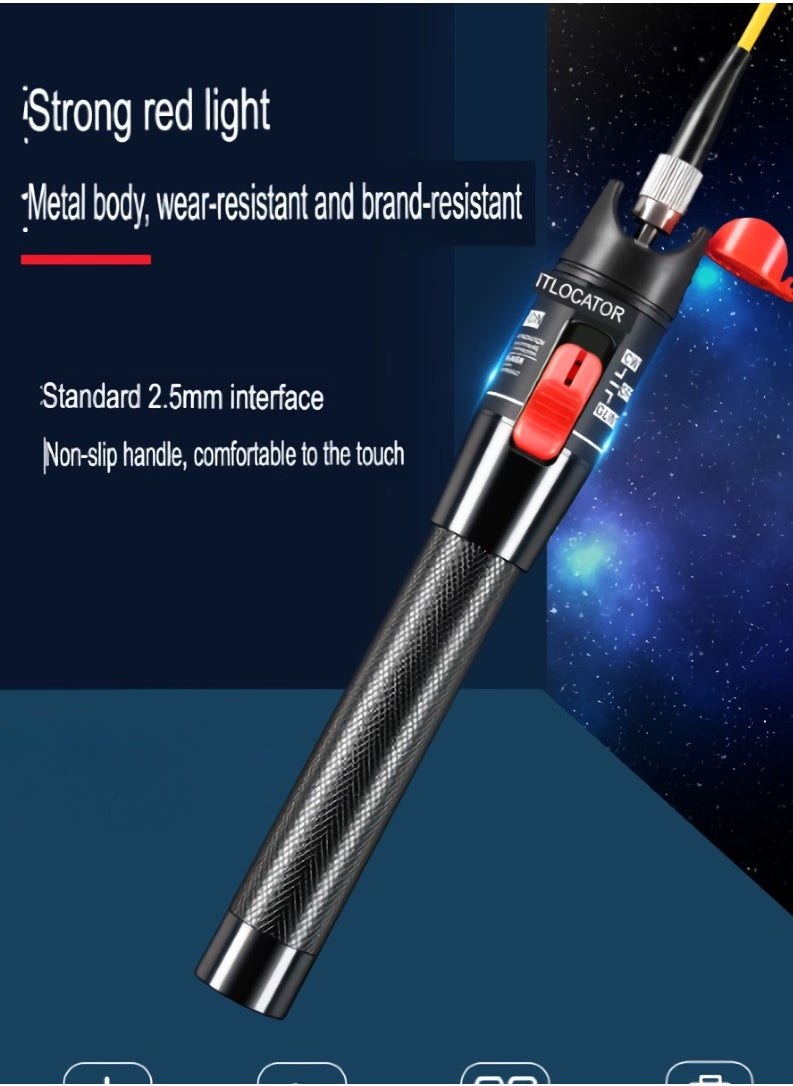 AROAQ Visual Fault Locator, 1-60km Fiber Optic Red Light Pen, Vfl Optical Fiber Cable Fault Tester, Red Light Pen For Network Fiber Cable Test, Fiber Optic Source Tester Detector Meter, (10mw Orange)  - Image 4