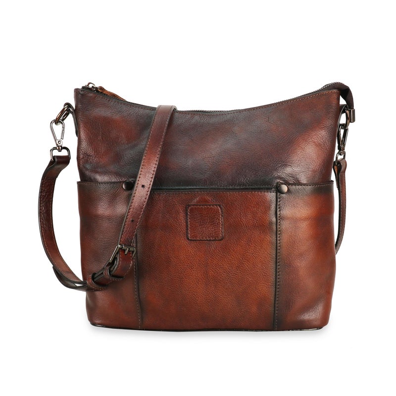 LETEULO Hobo Bag for Women Crossbody Bag Purse and Handbag Leather Shouler Bags Large Capacity (Coffee) - Image 1