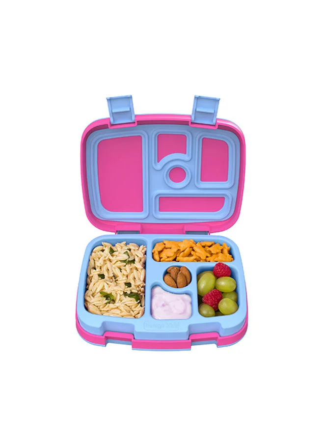 Bentgo Kids Prints Leak Proof, 5 - Compartment Bento - Style Kids Lunch Box Ideal Portion Sizes For Ages 3 To 7 Bpa - Free, Dishwasher Safe , Food - Safe Materials (Rainbows And Butterflies)