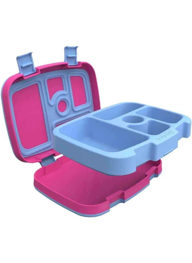 بنتجو Kids Prints Leak Proof, 5 - Compartment Bento - Style Kids Lunch Box Ideal Portion Sizes For Ages 3 To 7 Bpa - Free, Dishwasher Safe , Food - Safe Materials (Rainbows And Butterflies)