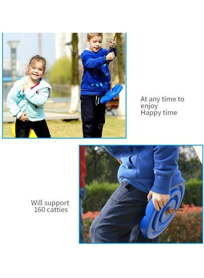 Rainbow Toys Swings Chair Outdoor Swings Safe Indoor Outdoor Plastic Disc Monkey Kids Swing Seat Toy Hanging Playground Fitness Game Playing Swingset Toy Gift Swings - Image 2