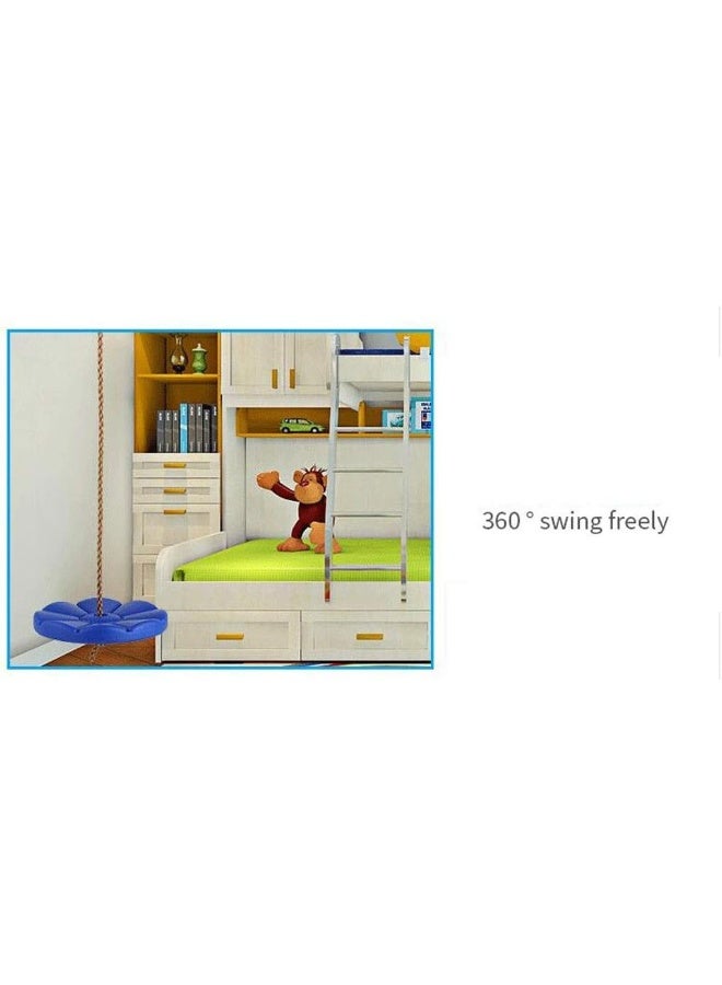 Rainbow Toys Swings Chair Outdoor Swings Safe Indoor Outdoor Plastic Disc Monkey Kids Swing Seat Toy Hanging Playground Fitness Game Playing Swingset Toy Gift Swings - Image 4