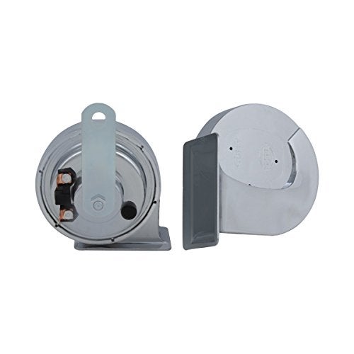 Hella 007728883 Chrome Trumpet Horn Set ( 12V,400/500 Hz,105 -118 dB @ 2m) for Passenger Car - Image 2