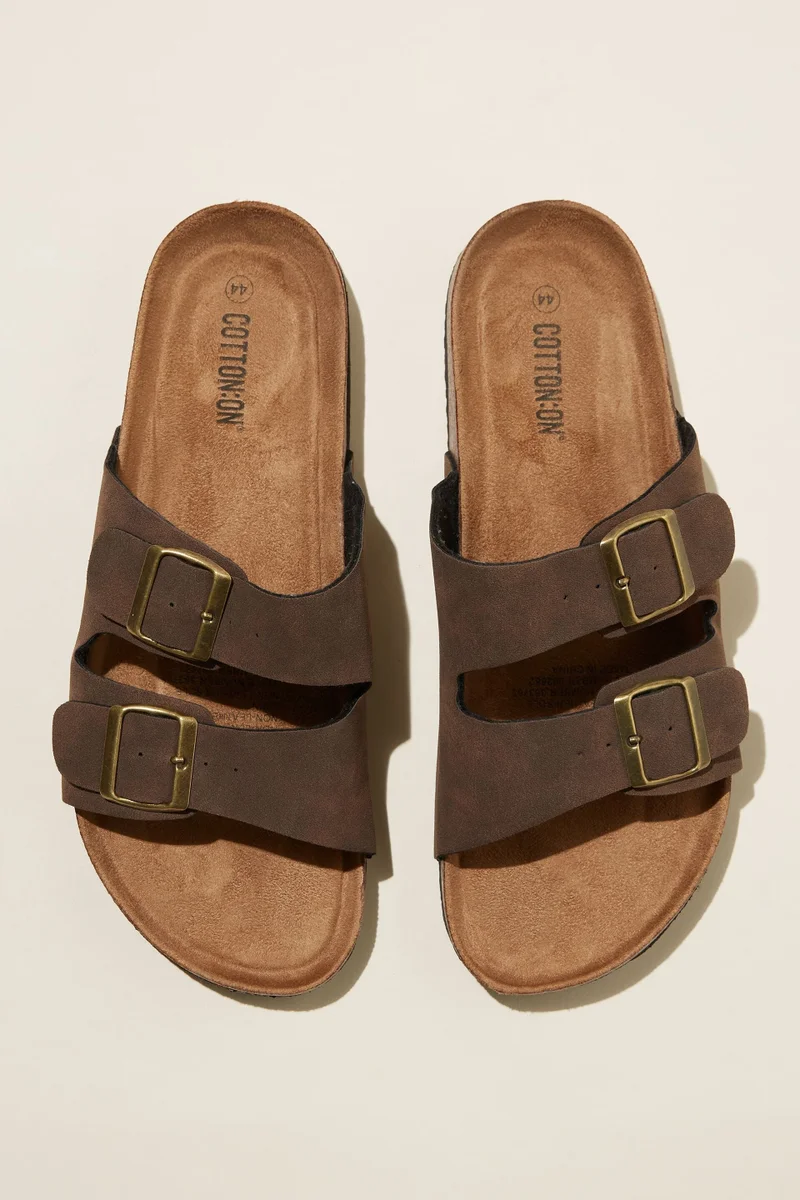 Cotton On  Double Buckle Sandal for Men | Best Price UAE