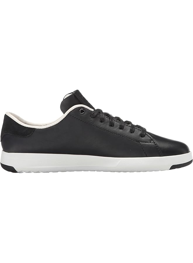 COLE HAAN Women'S Grandpro Tennis Leather Lace Ox Fashion Sneaker Black/Optic White 6.5 37 Eu - Image 3