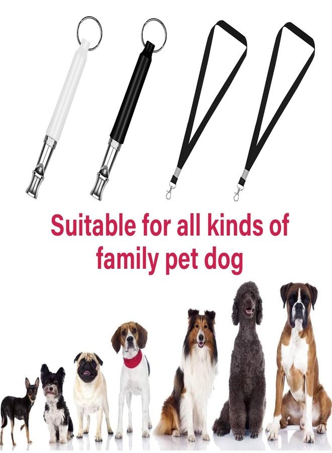 Tuneijue 4 Pack Dog Whistle,Adjustable Ultrasonic Silent Dog Whistle,Dog Whistle to Stop Barking Neighbors Dog,with Lanyard Professional Recall Dog Training Whistles,Dog Whistle to Make Dogs Come to You (2) - Image 2