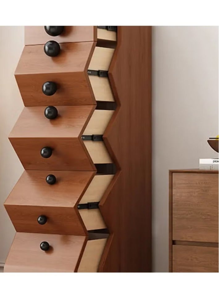Solid Wood Vintage Style Chest of Drawers, Versatile and Artistic French Living Room Storage
