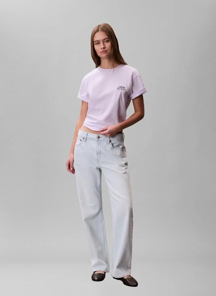 Calvin Klein Jeans  Casual Boxy Graphic T-Shirt for Women | Best Price UAE