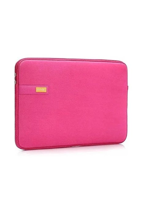 SHYIDES Portable Soft Sleeve Design Laptop Bag with Zipper for 15.6in -PINK
