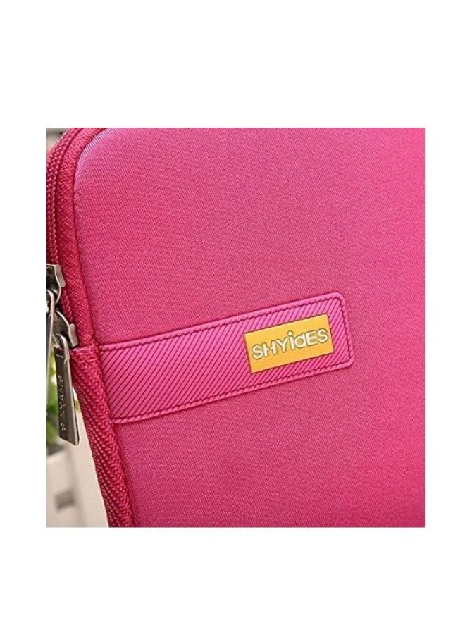 Generic - SHYIDES Portable Soft Sleeve Design Laptop Bag with Zipper for 15.6in -PINK - Image 1