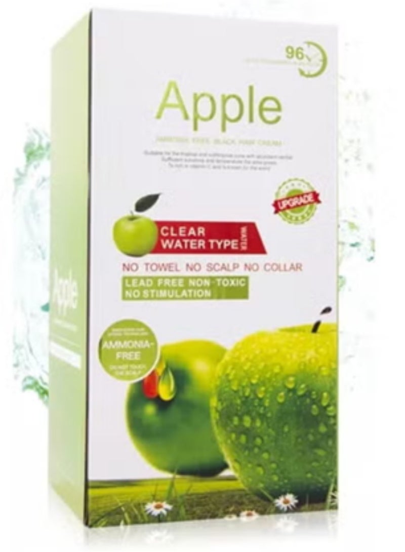 ابل  صبغة فاكهة التفاح خالية من الأمونيا 96 مستخلص كريم أسود 500+500مل - Image 1