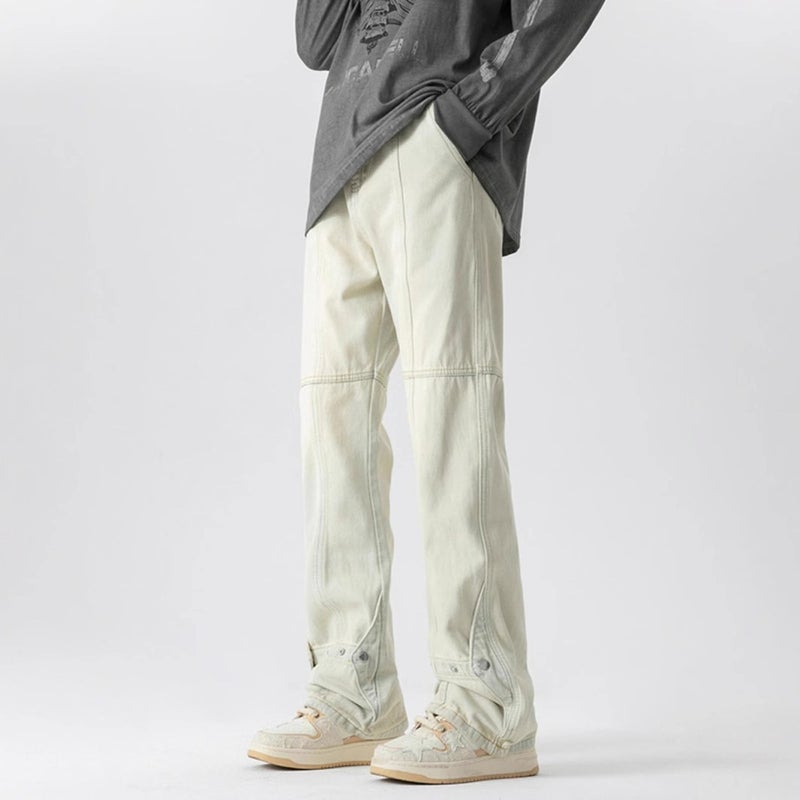 Unisex Classic Denim Jeans Loose Fit Daily Outdoor Wear - Image 2