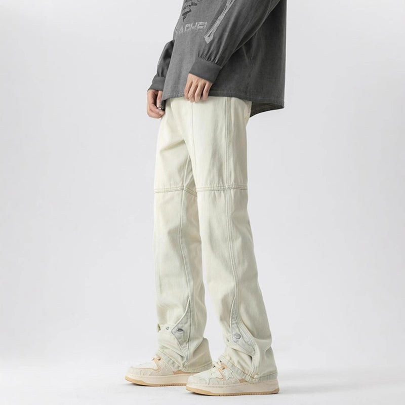 Unisex Classic Denim Jeans Loose Fit Daily Outdoor Wear - Image 5
