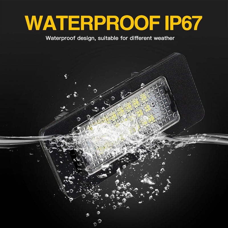 DEMULAX 2pcs License Plate Light 6000k White - Image 3