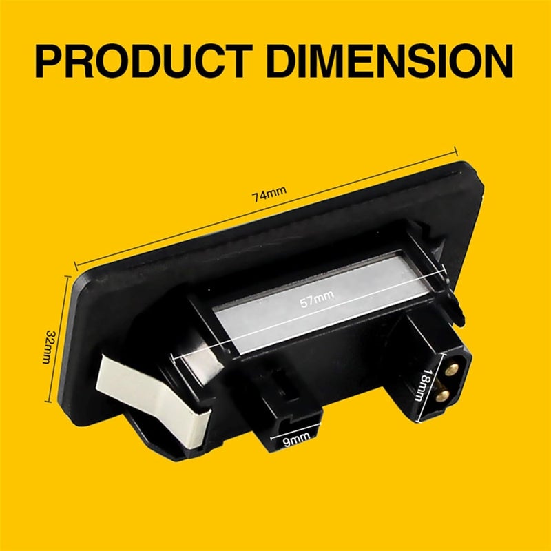 DEMULAX 2pcs License Plate Light 6000k White - Image 2