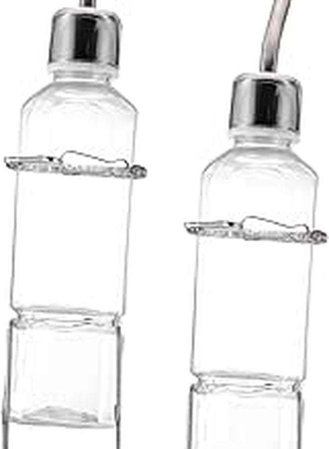 2 Pcs Bunny Water Bottle Hanging Pet Dispenser Leak Proof Plastic Drinking Fountain for Rabbit Guinea Pig Hamster Cage - Image 1