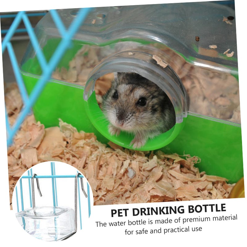 2 Pcs Bunny Water Bottle Hanging Pet Dispenser Leak Proof Plastic Drinking Fountain for Rabbit Guinea Pig Hamster Cage - Image 3