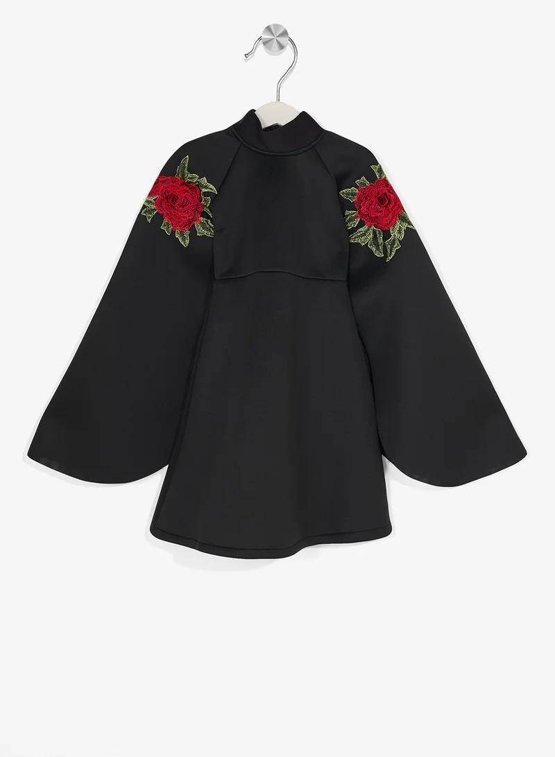 Little Golden Apple Little Rose Embroidered Dress
